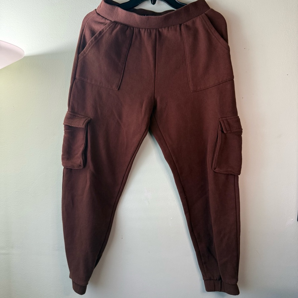 Ardene Dark Brown Cargo Pants for Men